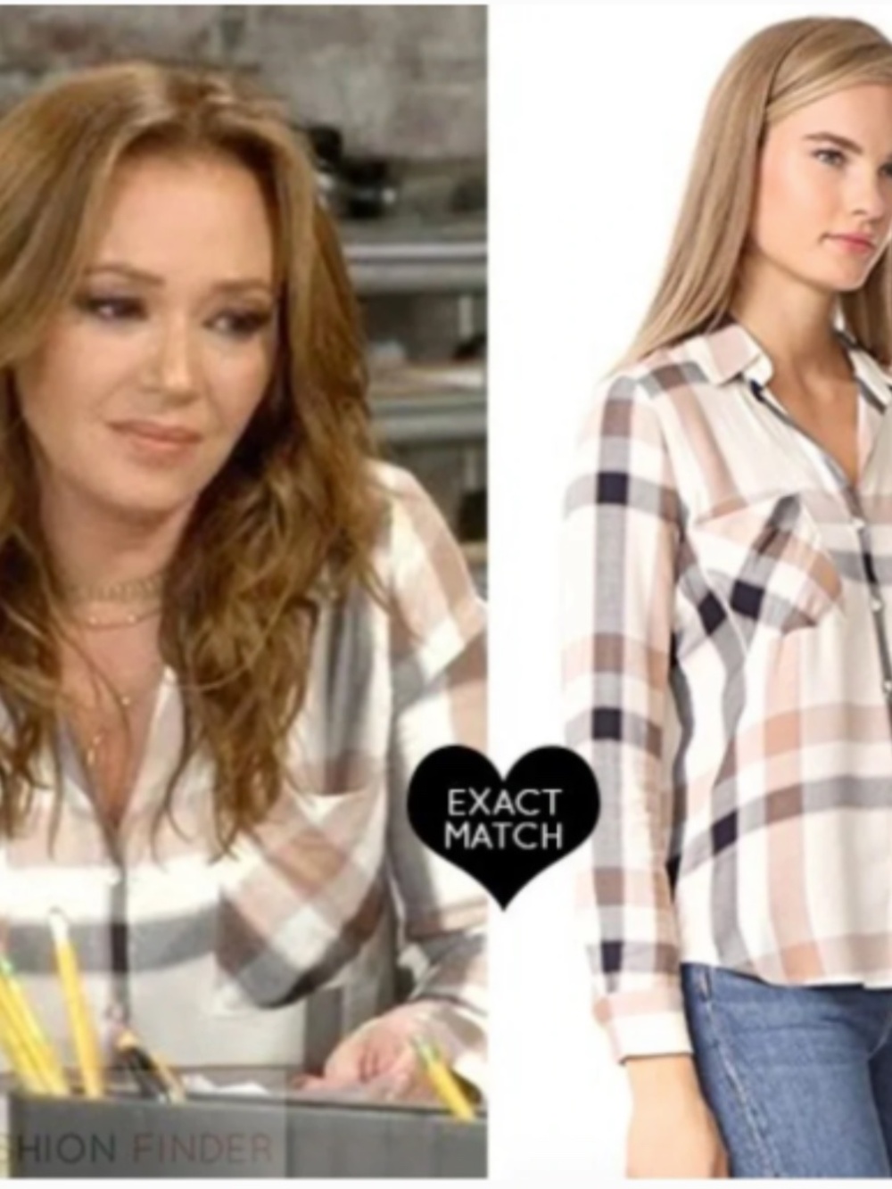 L'AGENCE Button up Flannel Jacqueline Shirt Plaid - Picture 5 of 9